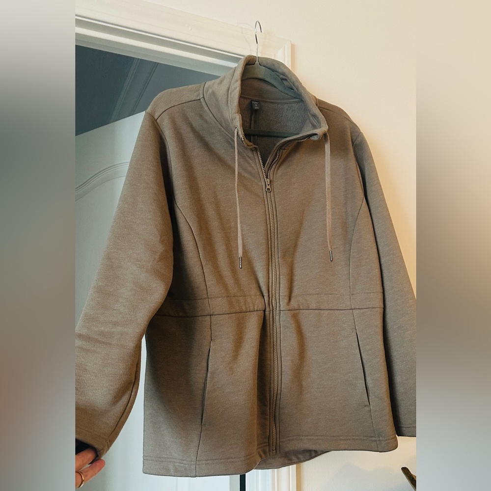 NWOT Joe Fresh Zip Up Oversized Sweatshirt